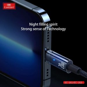 کابل تایپ سی شفاف اپل مدل Earldom EC-161i