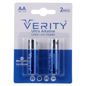 باتری قلمی آلکالاین Verity Ultra Alkaline LR6 1.5V AA پک دو تایی