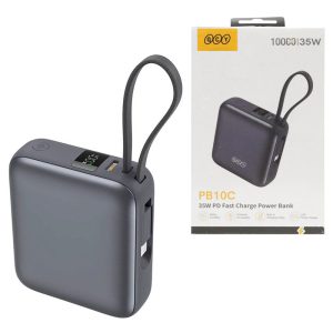 پاور بانک 35 وات QCY مدل PB10C ظرفیت 10 هزار