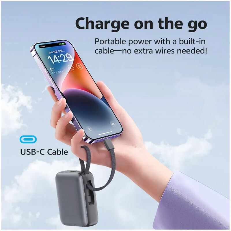پاور بانک 35 وات QCY مدل PB10C ظرفیت 10 هزار - Image 10